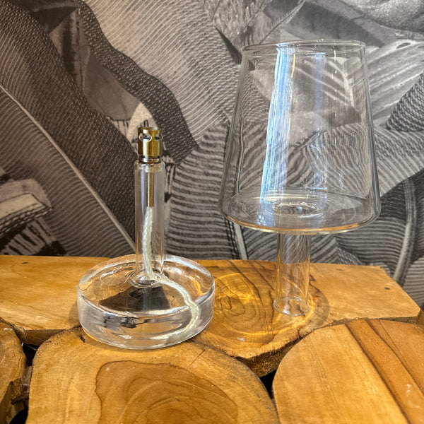 Lampe salon verre
