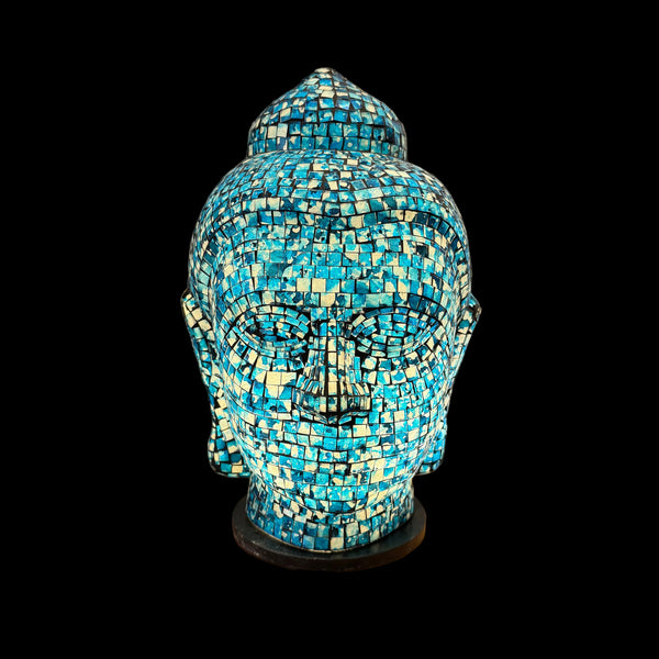 Lampe tête de buddha