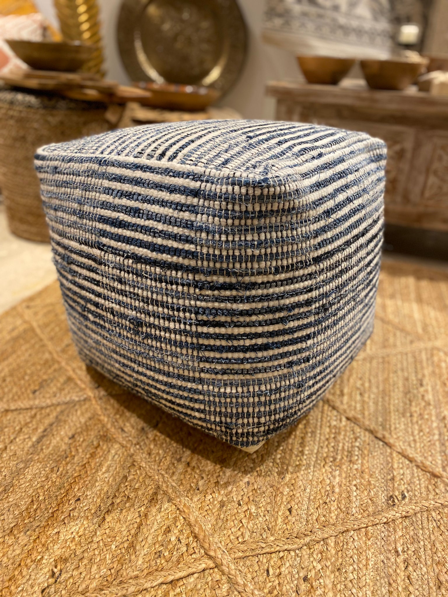 Pouf Denim