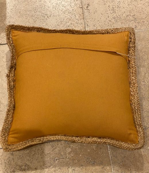 Coussin jute/coton