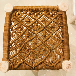 Tabouret macramé